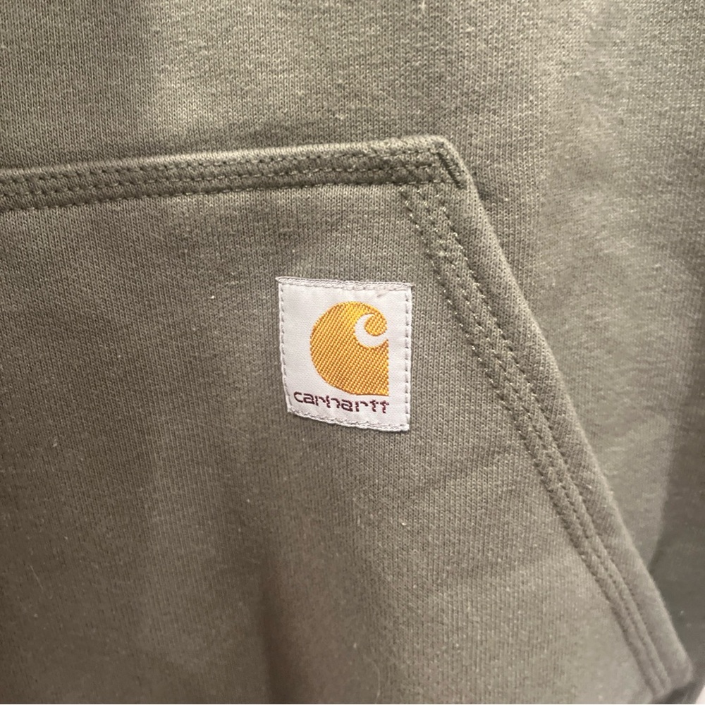 Men's Carhartt Rain Defender Loose Fit Logo Graphic Hoodie  Medium - Picture 3 of 6